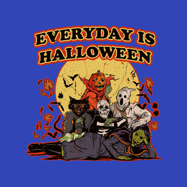 Everyday Is Halloween-Youth-Crew Neck-Sweatshirt-Green Devil