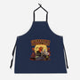 Everyday Is Halloween-Unisex-Kitchen-Apron-Green Devil