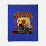 Everyday Is Halloween-None-Fleece-Blanket-Green Devil