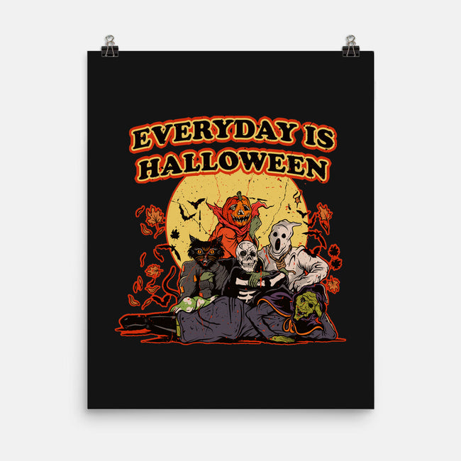 Everyday Is Halloween-None-Matte-Poster-Green Devil