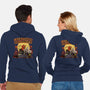 Everyday Is Halloween-Unisex-Zip-Up-Sweatshirt-Green Devil