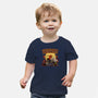 Everyday Is Halloween-Baby-Basic-Tee-Green Devil