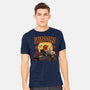 Everyday Is Halloween-Mens-Heavyweight-Tee-Green Devil