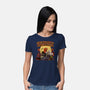 Everyday Is Halloween-Womens-Basic-Tee-Green Devil
