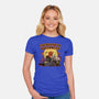 Everyday Is Halloween-Womens-Fitted-Tee-Green Devil