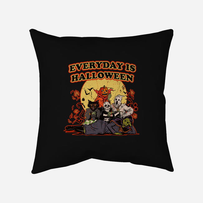 Everyday Is Halloween-None-Removable Cover w Insert-Throw Pillow-Green Devil