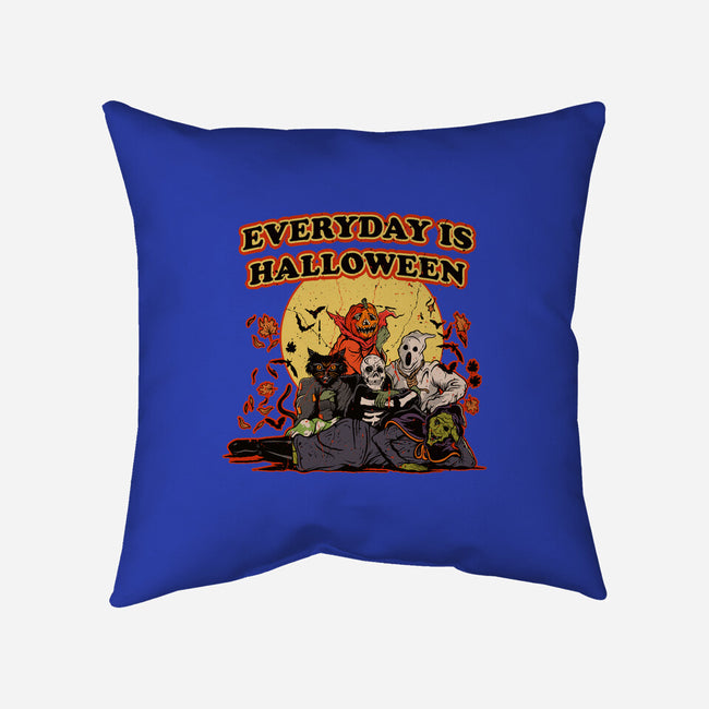 Everyday Is Halloween-None-Removable Cover w Insert-Throw Pillow-Green Devil