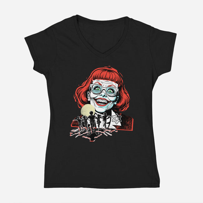 Aunt Gladys-Womens-V-Neck-Tee-palmstreet