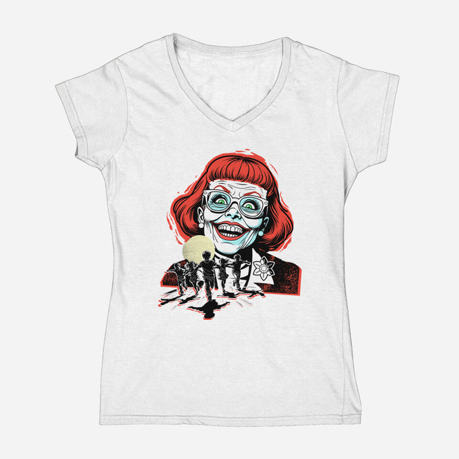 Aunt Gladys-Womens-V-Neck-Tee-palmstreet
