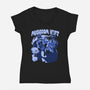 Muhsroom Heist-Womens-V-Neck-Tee-estudiofitas