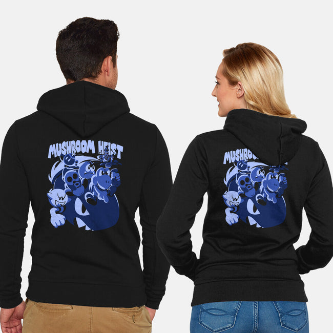 Muhsroom Heist-Unisex-Zip-Up-Sweatshirt-estudiofitas