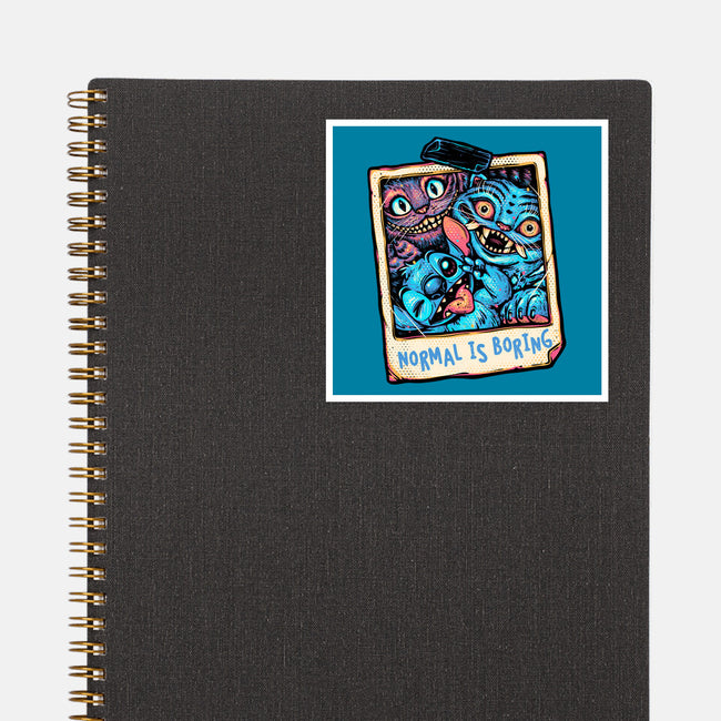 Normal Is Super Boring-None-Glossy-Sticker-glitchygorilla