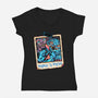 Normal Is Super Boring-Womens-V-Neck-Tee-glitchygorilla