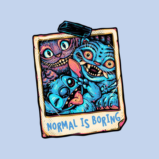 Normal Is Super Boring-Womens-Fitted-Tee-glitchygorilla
