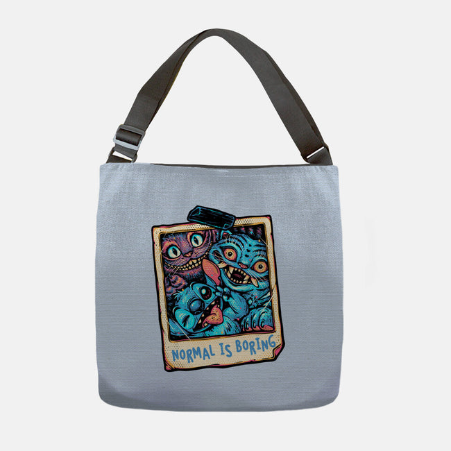 Normal Is Super Boring-None-Adjustable Tote-Bag-glitchygorilla
