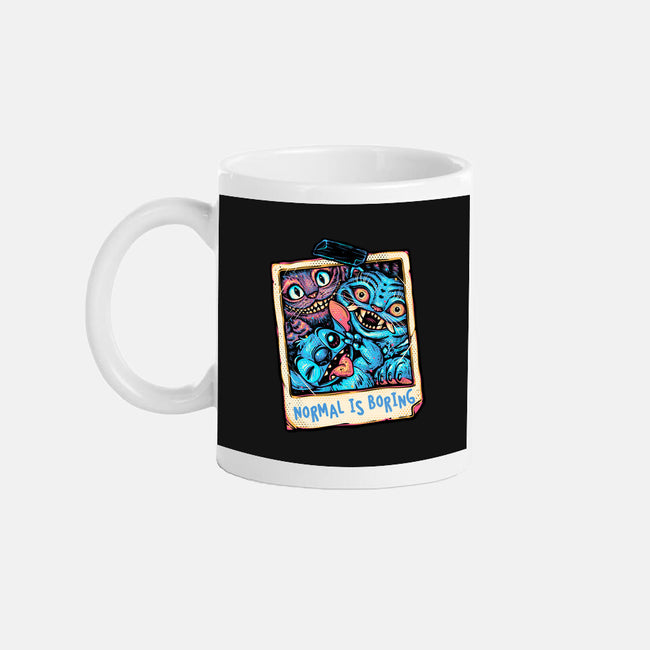 Normal Is Super Boring-None-Mug-Drinkware-glitchygorilla