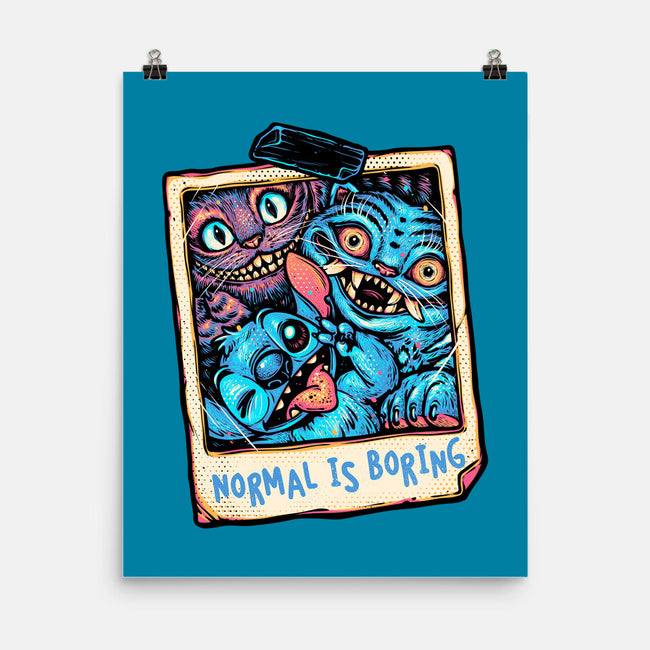 Normal Is Super Boring-None-Matte-Poster-glitchygorilla