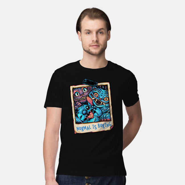 Normal Is Super Boring-Mens-Premium-Tee-glitchygorilla