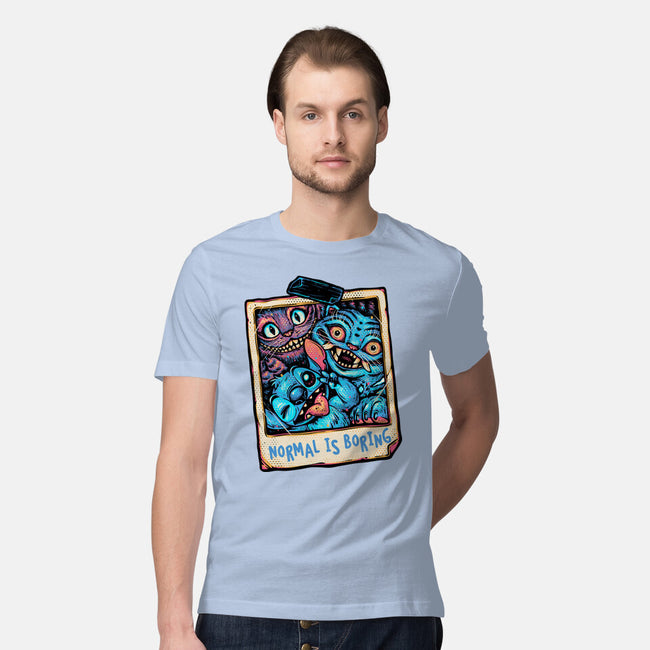 Normal Is Super Boring-Mens-Premium-Tee-glitchygorilla