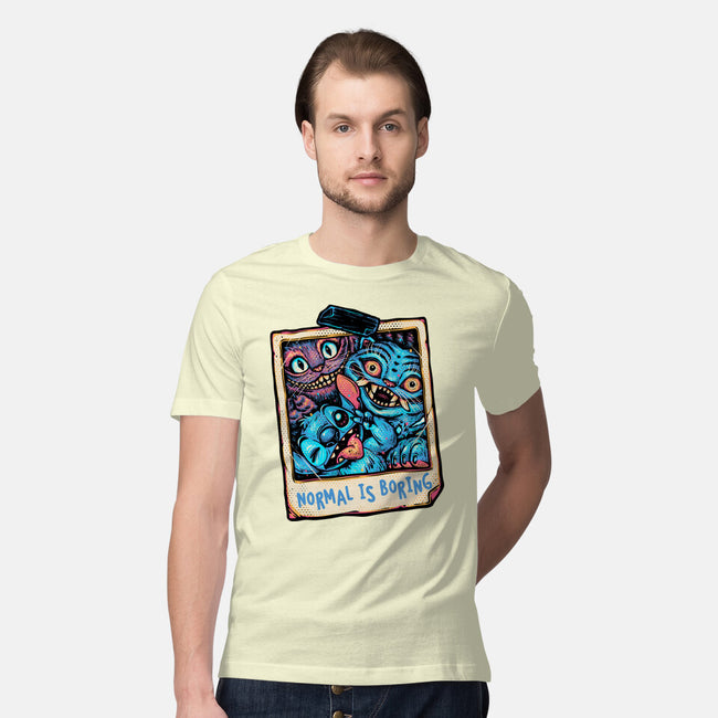 Normal Is Super Boring-Mens-Premium-Tee-glitchygorilla