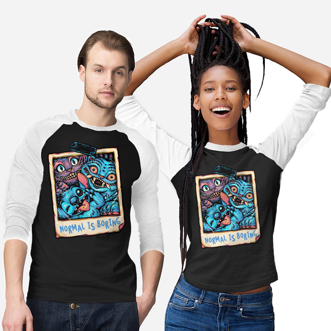 Normal Is Super Boring-Unisex-Baseball-Tee-glitchygorilla