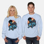 Derpy Companion-Unisex-Crew Neck-Sweatshirt-glitchygorilla