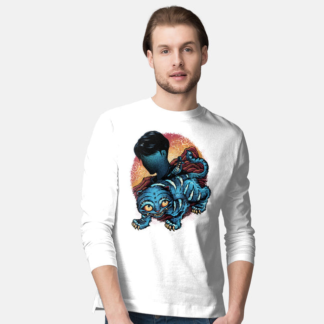 Derpy Companion-Mens-Long Sleeved-Tee-glitchygorilla