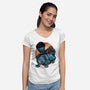 Derpy Companion-Womens-V-Neck-Tee-glitchygorilla