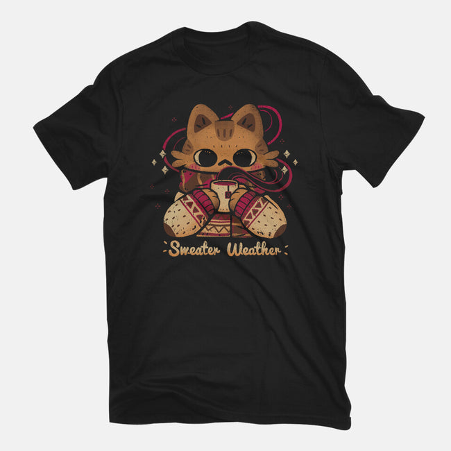 Cute Sweater Weather Cat-Mens-Heavyweight-Tee-xMorfina