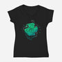 Cthulhu Dice-Womens-V-Neck-Tee-xMorfina