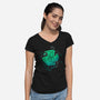 Cthulhu Dice-Womens-V-Neck-Tee-xMorfina