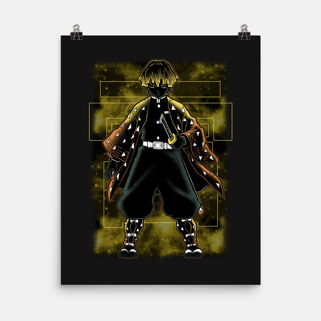 Thunder Breathing Shadow Nebula-None-Matte-Poster-Astrobot Invention