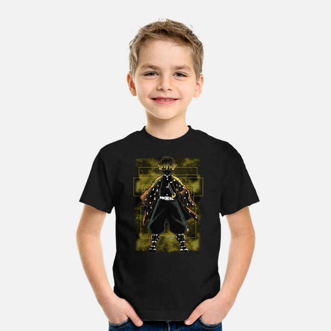 Thunder Breathing Shadow Nebula-Youth-Basic-Tee-Astrobot Invention