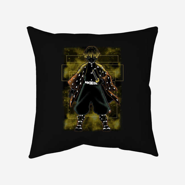 Thunder Breathing Shadow Nebula-None-Removable Cover w Insert-Throw Pillow-Astrobot Invention