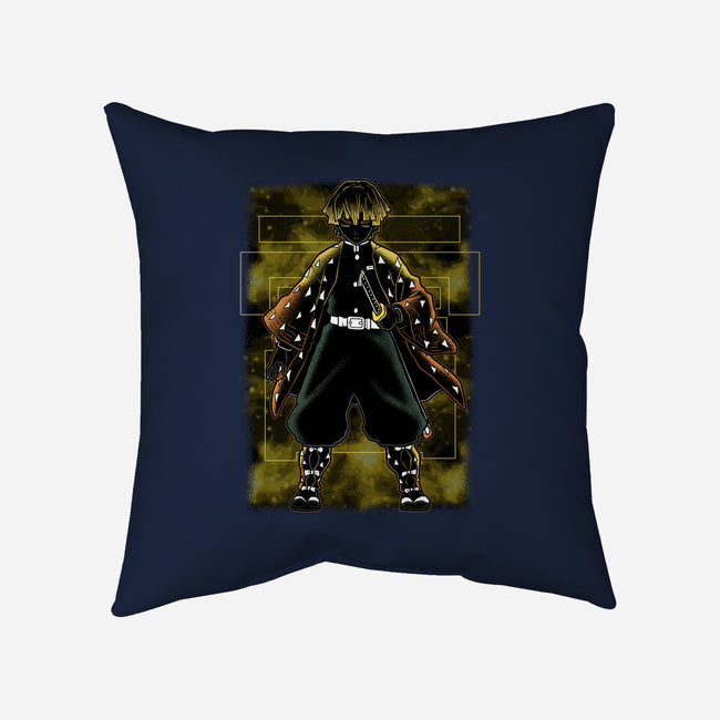 Thunder Breathing Shadow Nebula-None-Removable Cover w Insert-Throw Pillow-Astrobot Invention