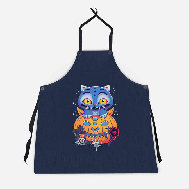 Derpy Halloween-Unisex-Kitchen-Apron-Geekydog