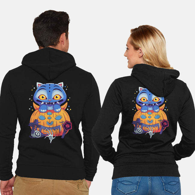 Derpy Halloween-Unisex-Zip-Up-Sweatshirt-Geekydog
