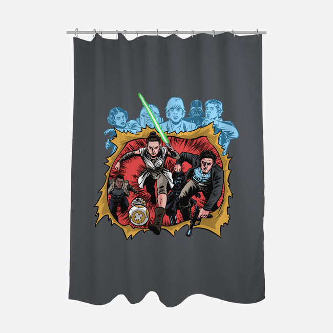 Second Genesis-None-Polyester-Shower Curtain-zascanauta
