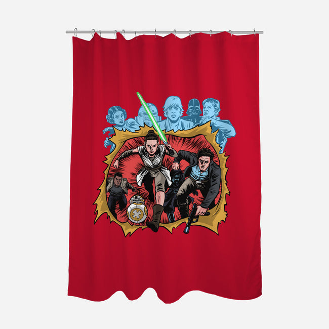 Second Genesis-None-Polyester-Shower Curtain-zascanauta