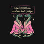 We Listen And We Don't Judge-Mens-Heavyweight-Tee-eduely