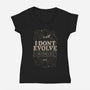 I Don't Evolve I Cocoon-Womens-V-Neck-Tee-eduely