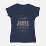 I Don't Evolve I Cocoon-Womens-V-Neck-Tee-eduely