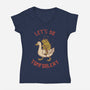 Lets Do Tomfoolery-Womens-V-Neck-Tee-koalastudio