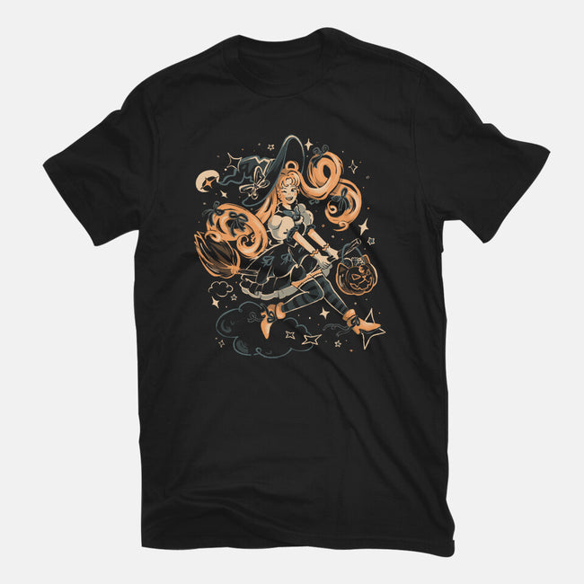 Moonlight Witch-Unisex-Basic-Tee-Arigatees