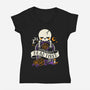 Literally Dead Tired-Womens-V-Neck-Tee-NemiMakeit