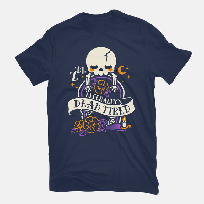 Literally Dead Tired-Unisex-Basic-Tee-NemiMakeit