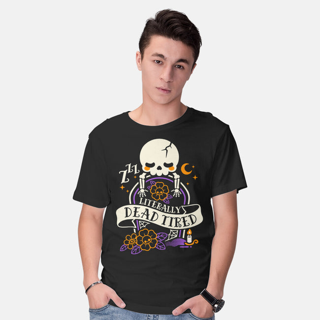 Literally Dead Tired-Mens-Basic-Tee-NemiMakeit