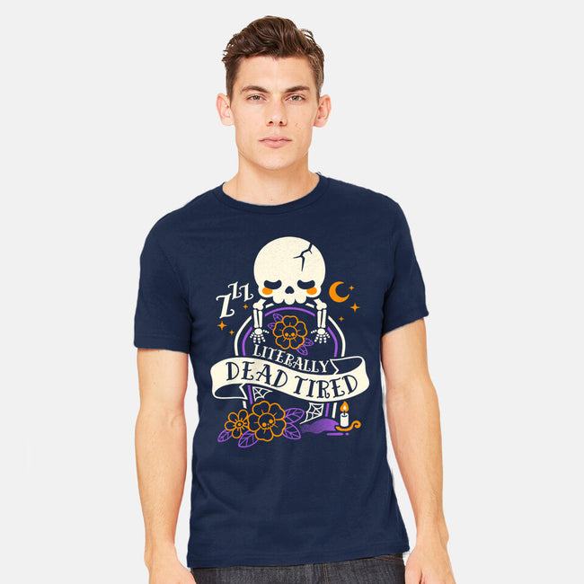 Literally Dead Tired-Mens-Heavyweight-Tee-NemiMakeit