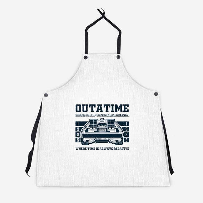 Outatime Institute-Unisex-Kitchen-Apron-NMdesign