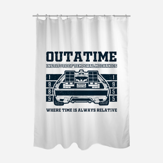 Outatime Institute-None-Polyester-Shower Curtain-NMdesign